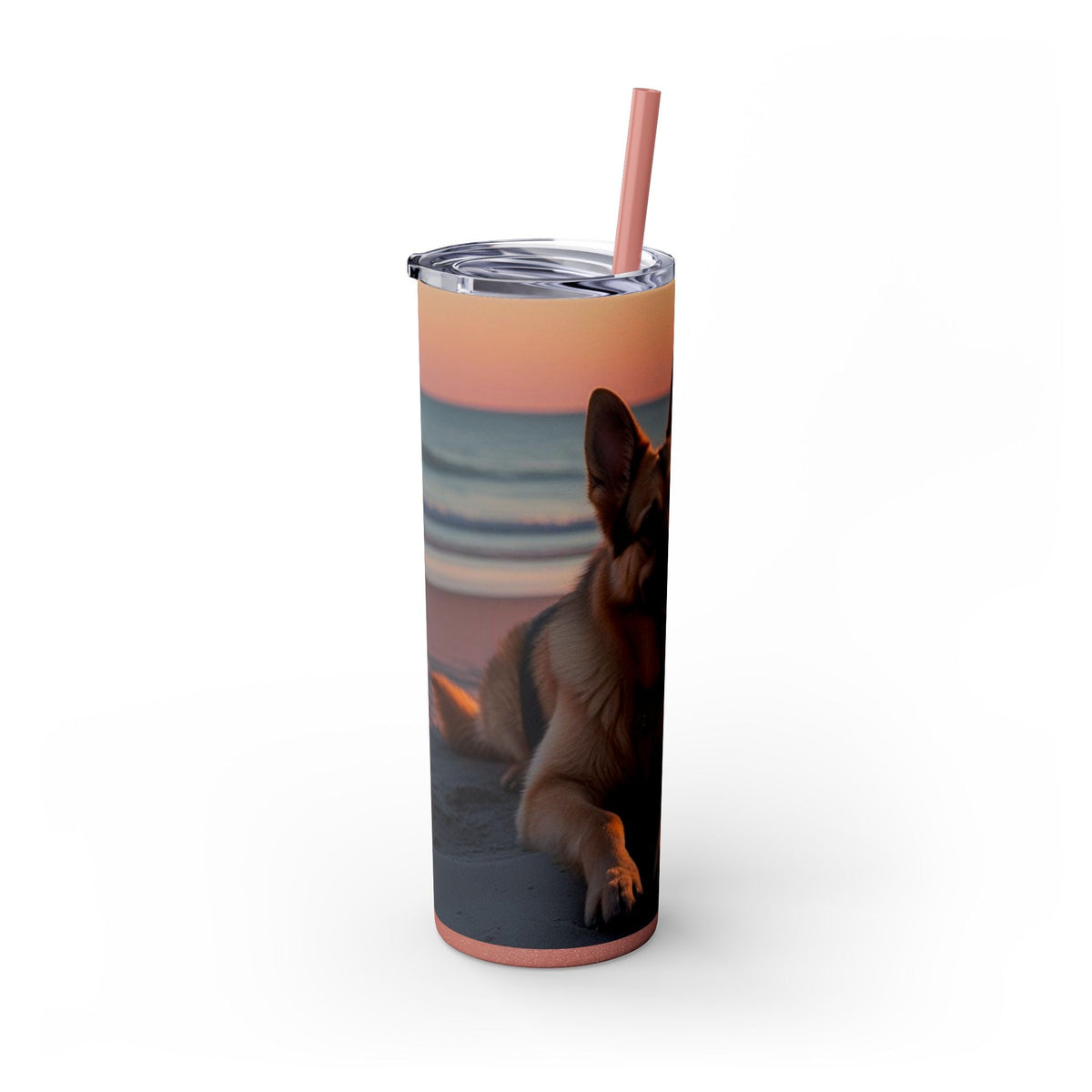Skinny Tumbler with Straw – 20 oz Stainless Steel Cup