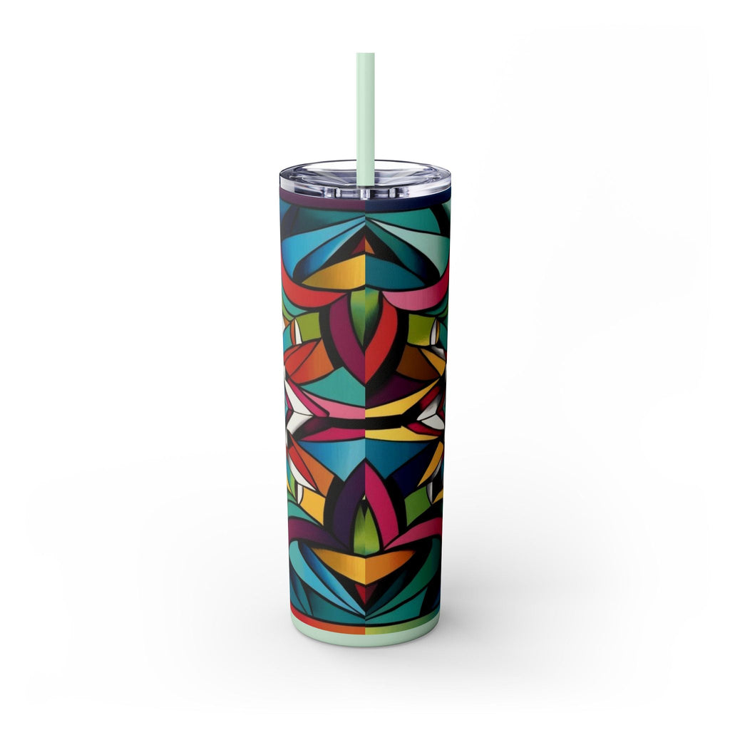 Skinny Tumbler with Straw – 20 oz Stainless Steel Cup