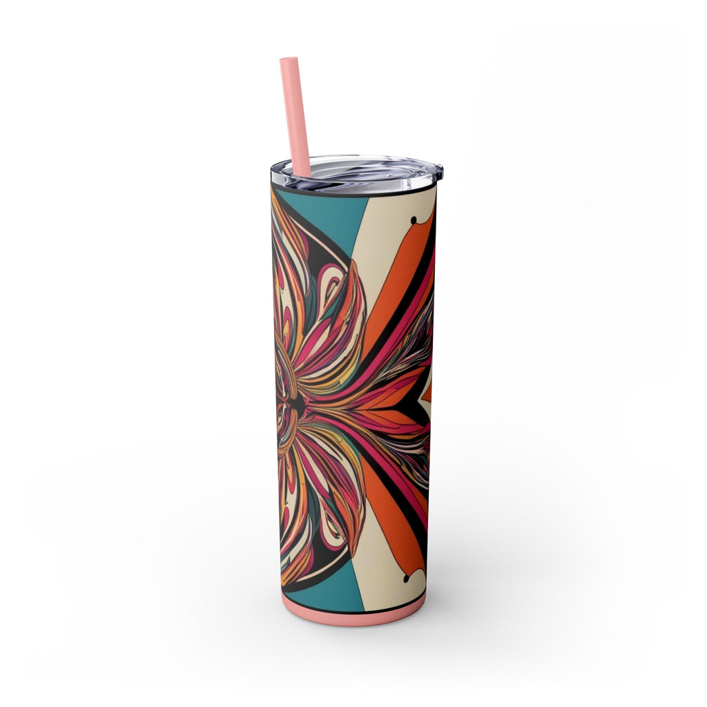Skinny Tumbler with Straw – 20 oz Stainless Steel Cup