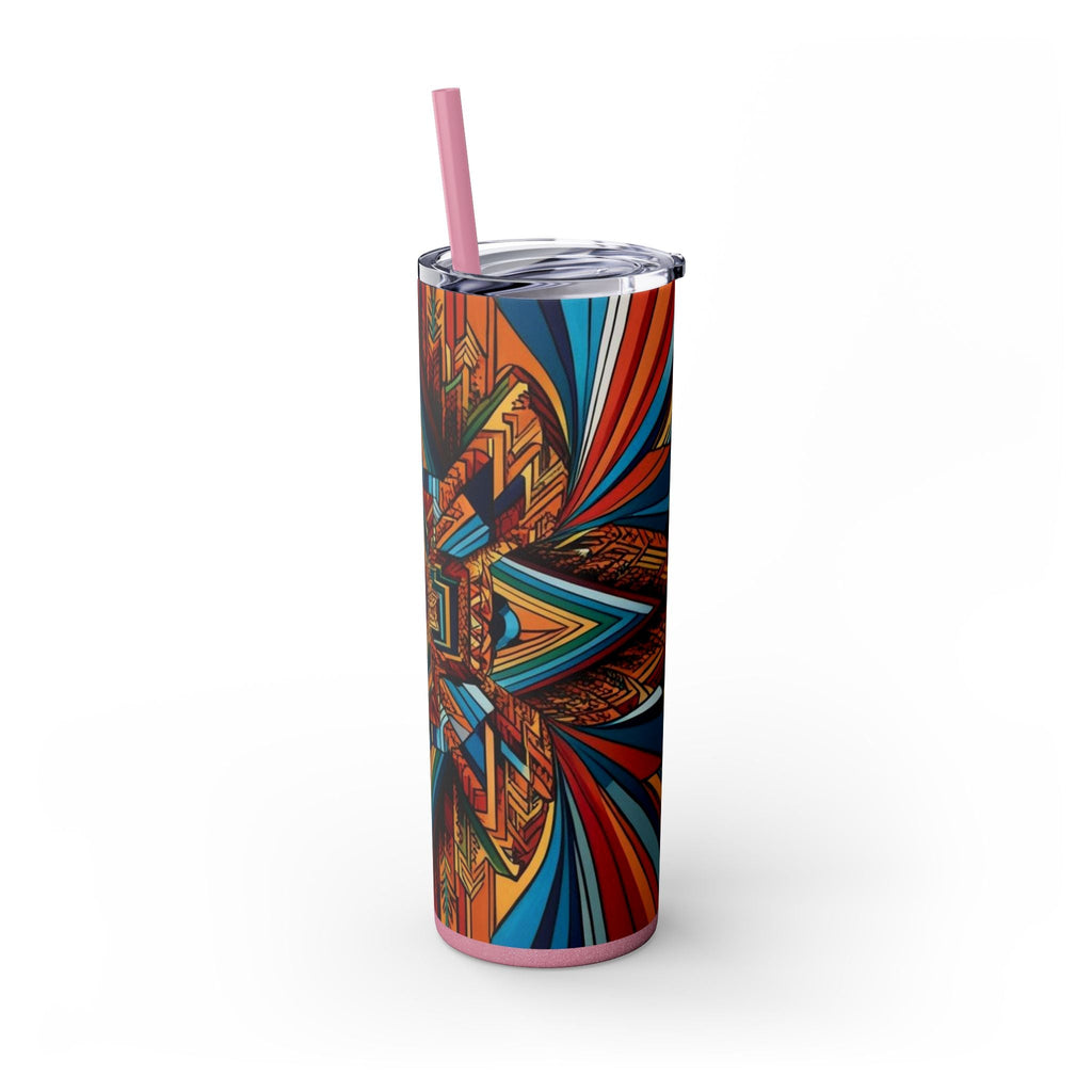 Skinny Tumbler with Straw – 20 oz Stainless Steel Cup