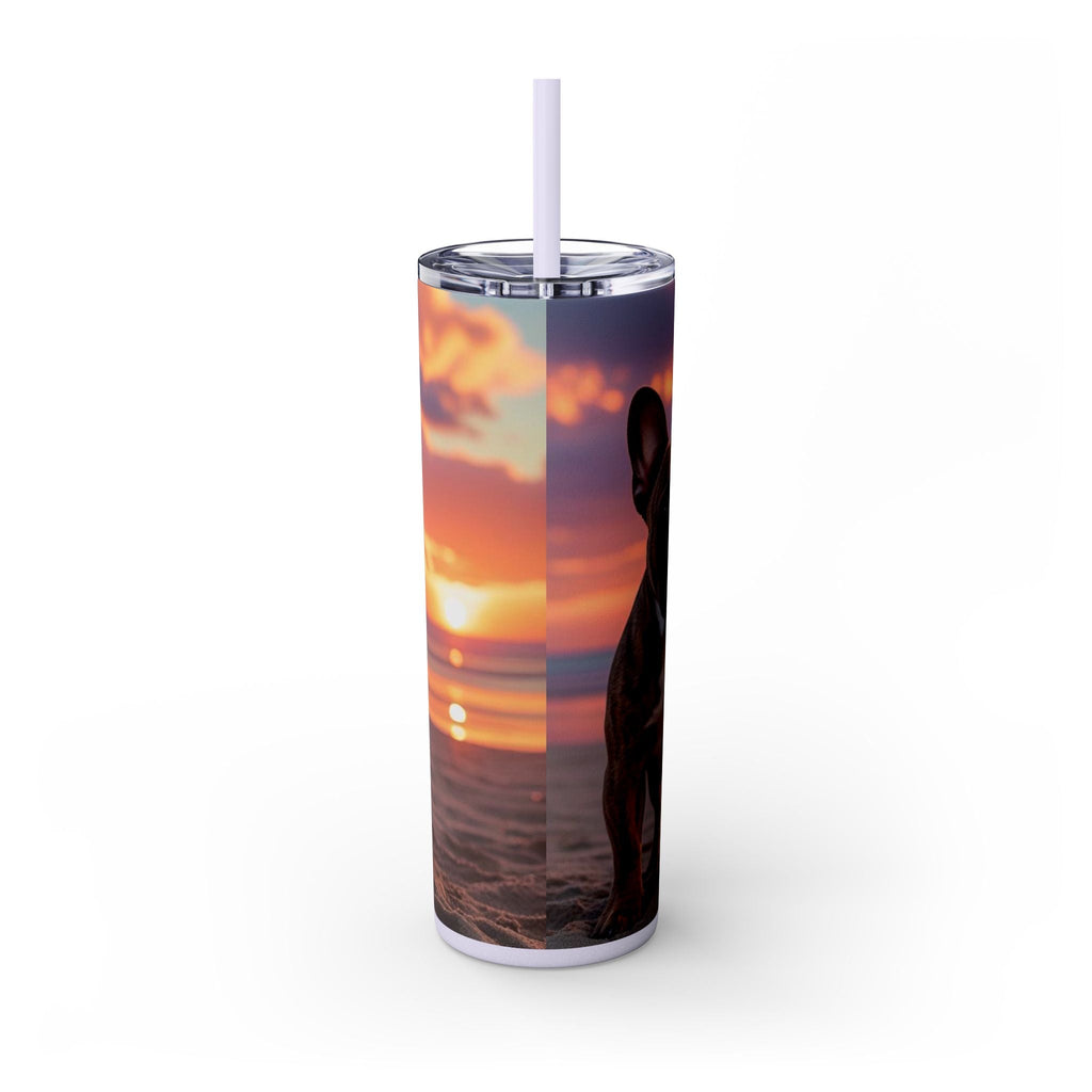 Skinny Tumbler with Straw – 20 oz Stainless Steel Cup