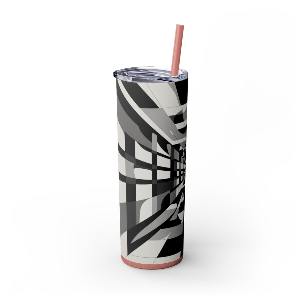 Skinny Tumbler with Straw – 20 oz Stainless Steel Cup