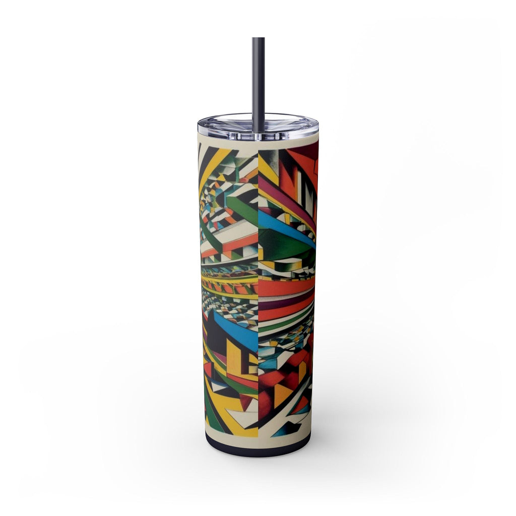 Skinny Tumbler with Straw – 20 oz Stainless Steel Cup