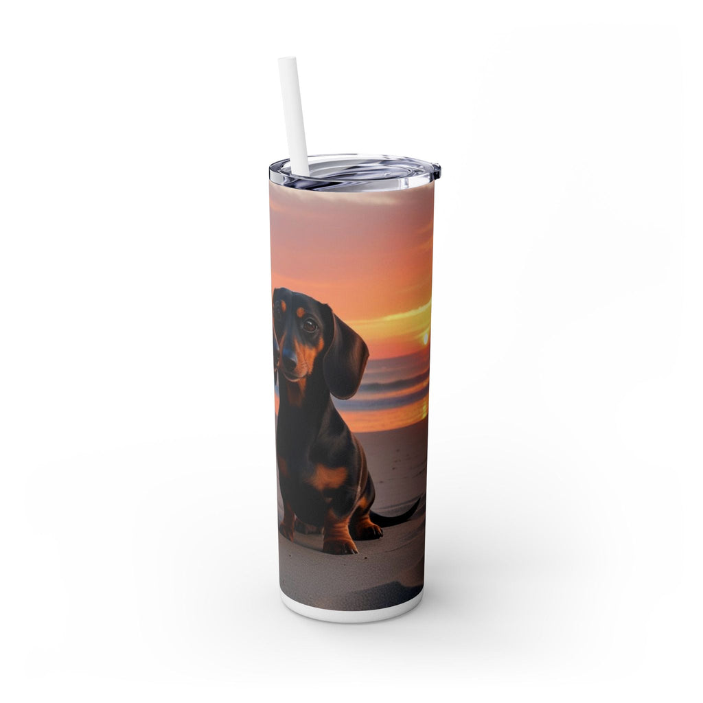 Skinny Tumbler with Straw – 20 oz Stainless Steel Cup