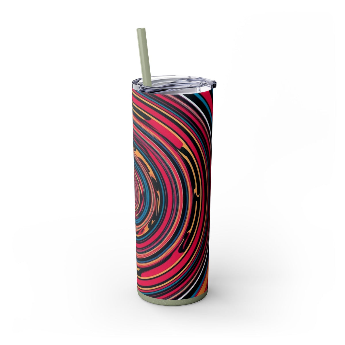 Skinny Tumbler with Straw – 20 oz Stainless Steel Cup