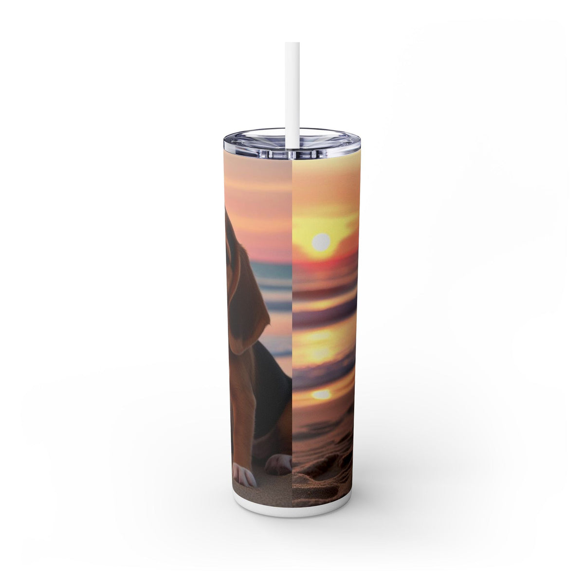 Skinny Tumbler with Straw – 20 oz Stainless Steel Cup