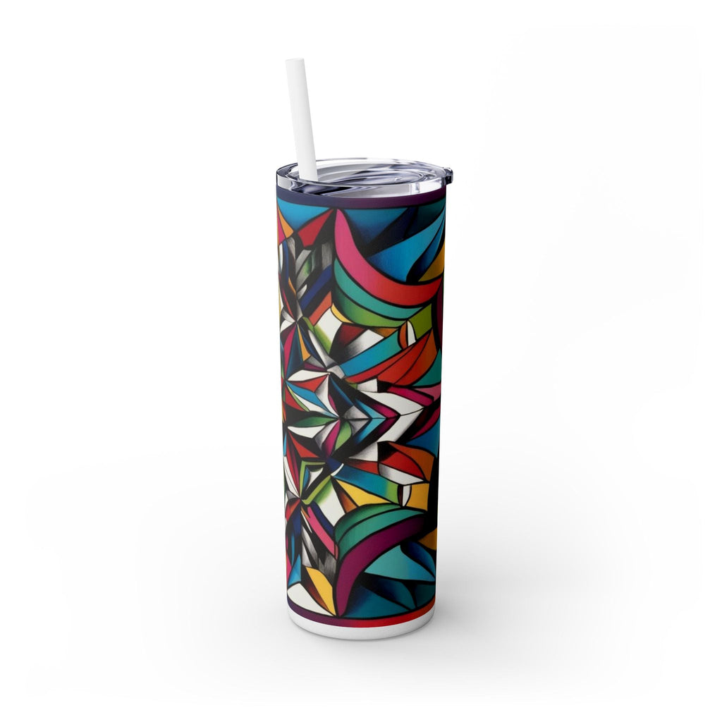 Skinny Tumbler with Straw – 20 oz Stainless Steel Cup