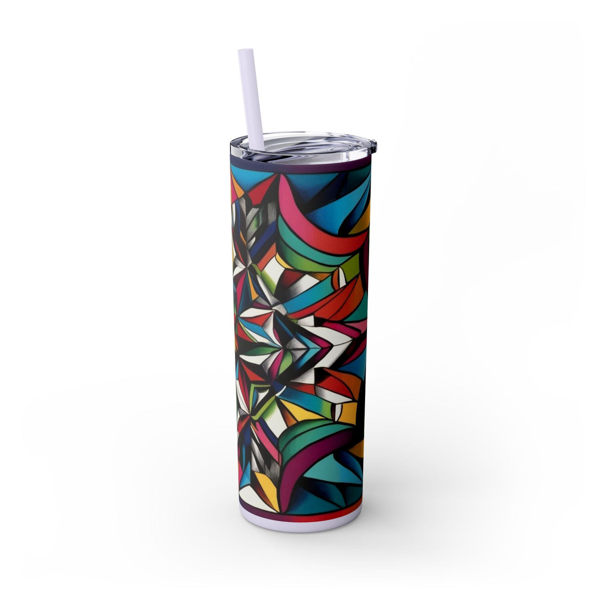 Skinny Tumbler with Straw – 20 oz Stainless Steel Cup