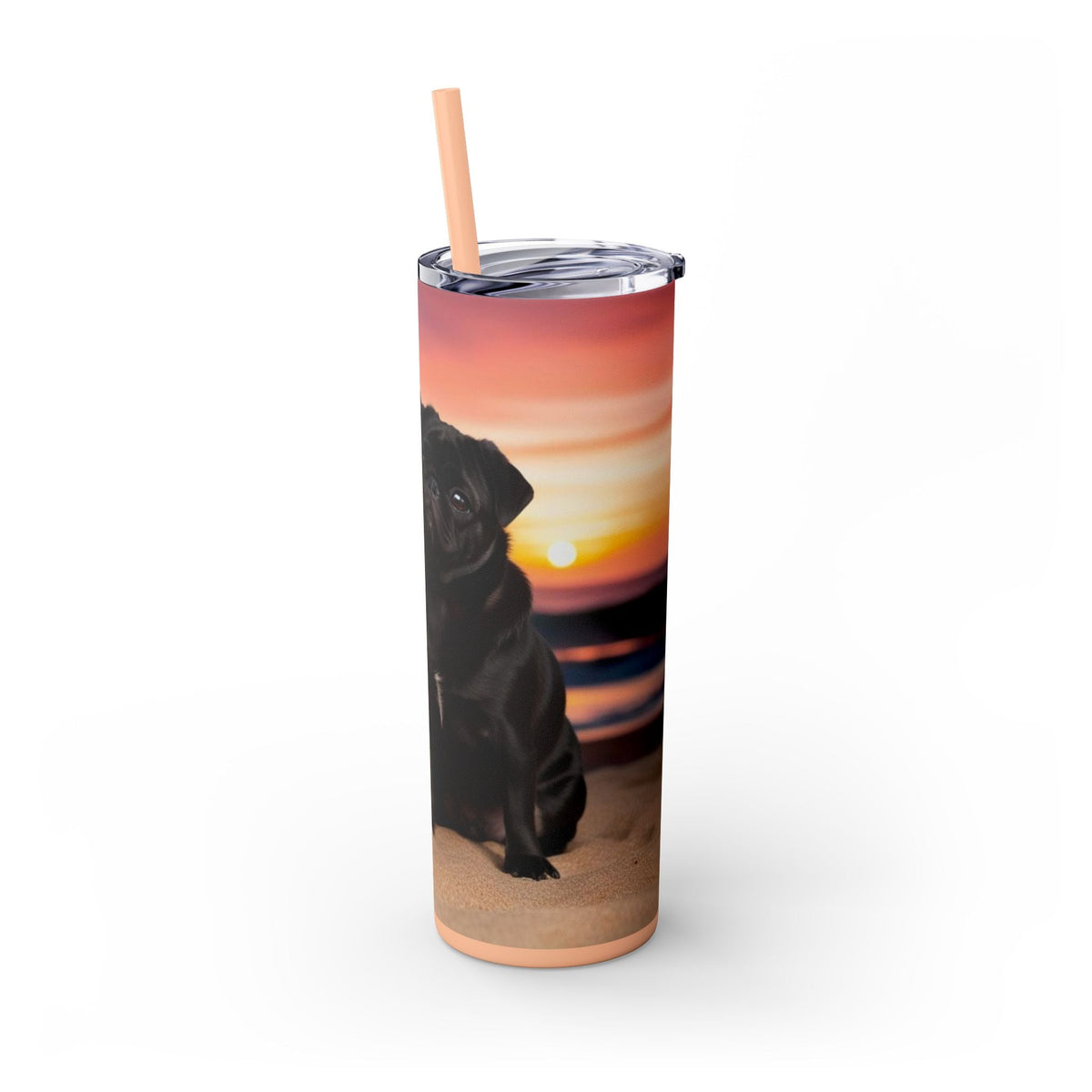 Skinny Tumbler with Straw – 20 oz Stainless Steel Cup
