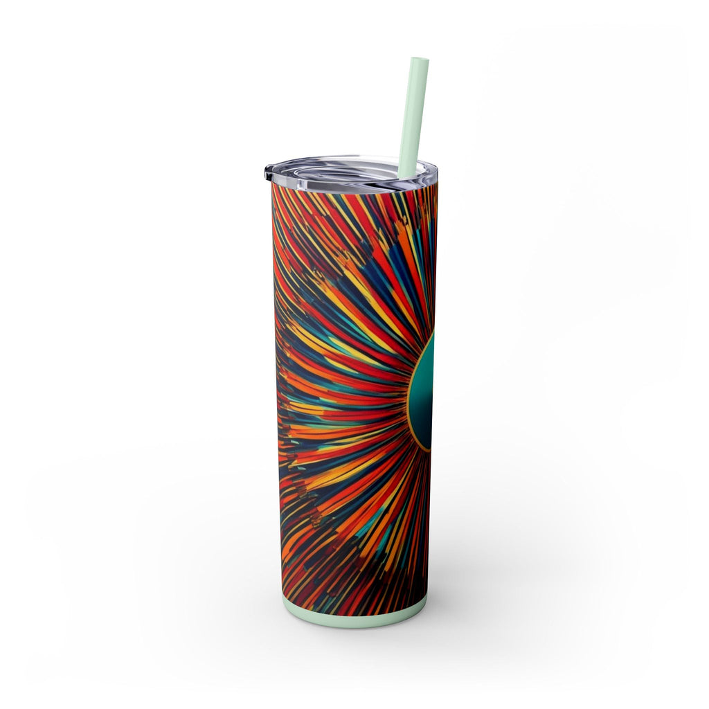Skinny Tumbler with Straw – 20 oz Stainless Steel Cup