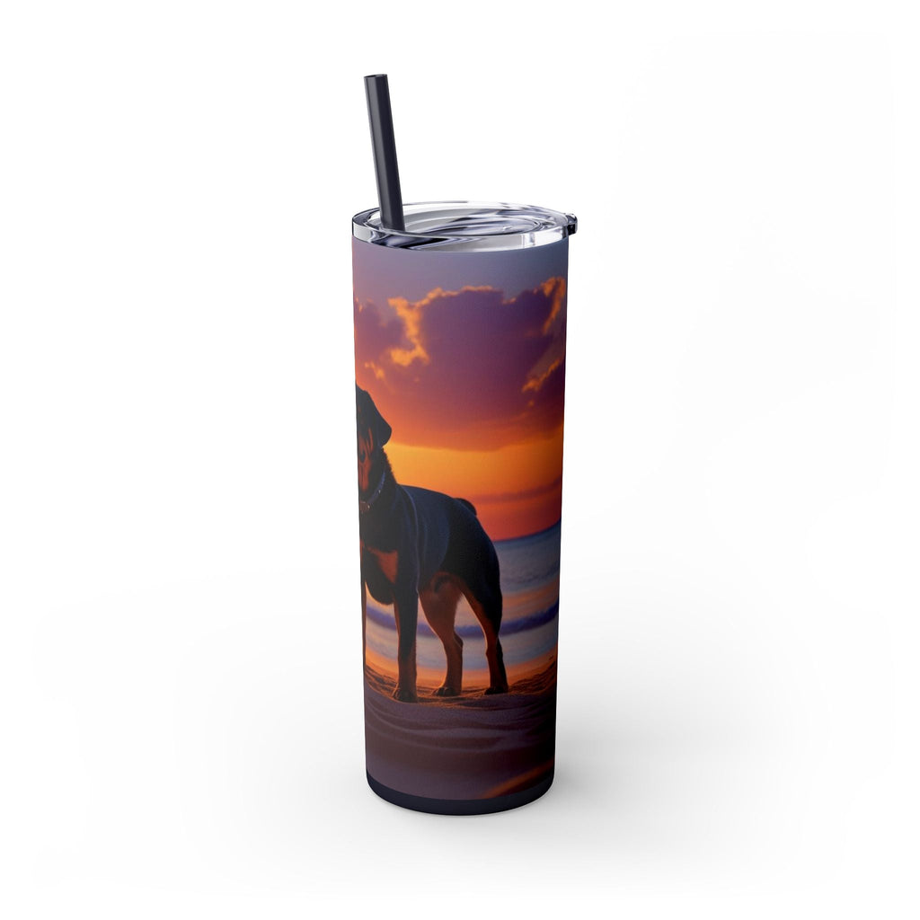 Skinny Tumbler with Straw – 20 oz Stainless Steel Cup