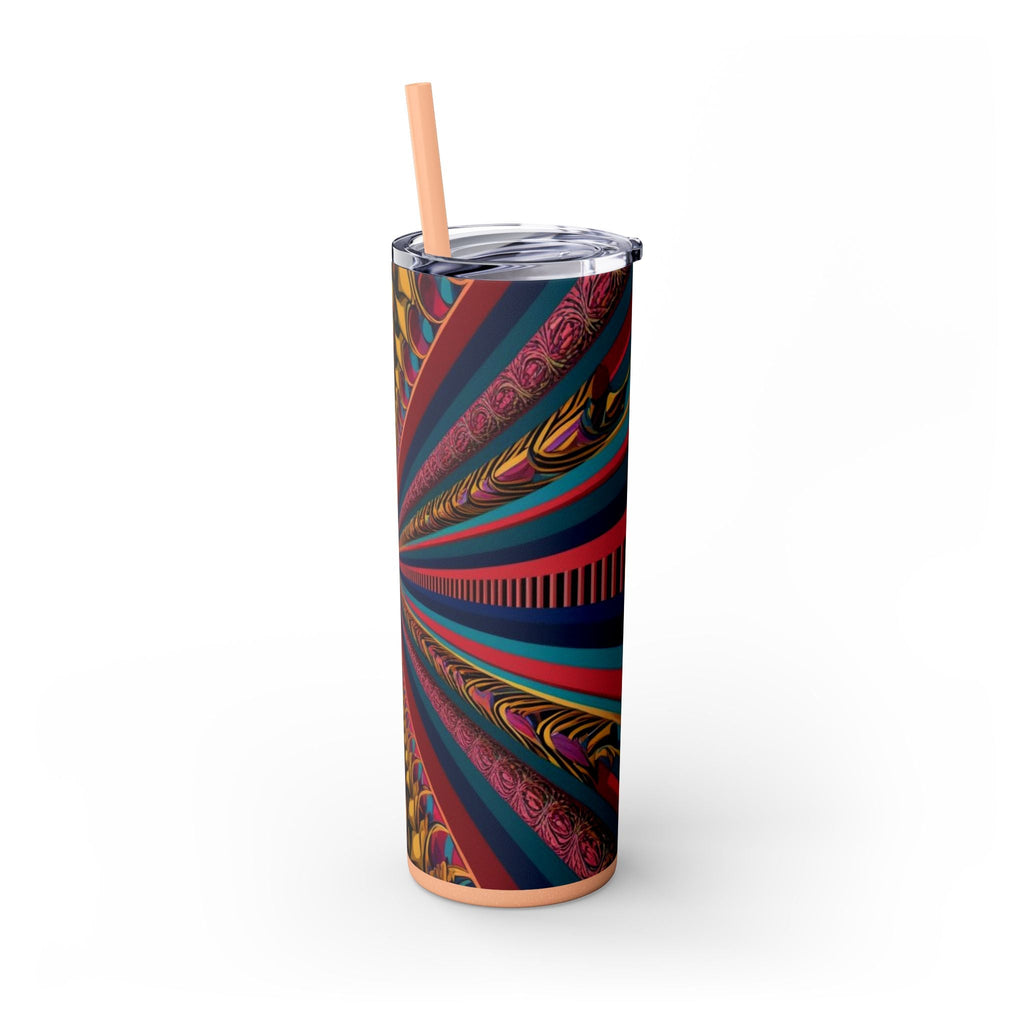 Skinny Tumbler with Straw – 20 oz Stainless Steel Cup
