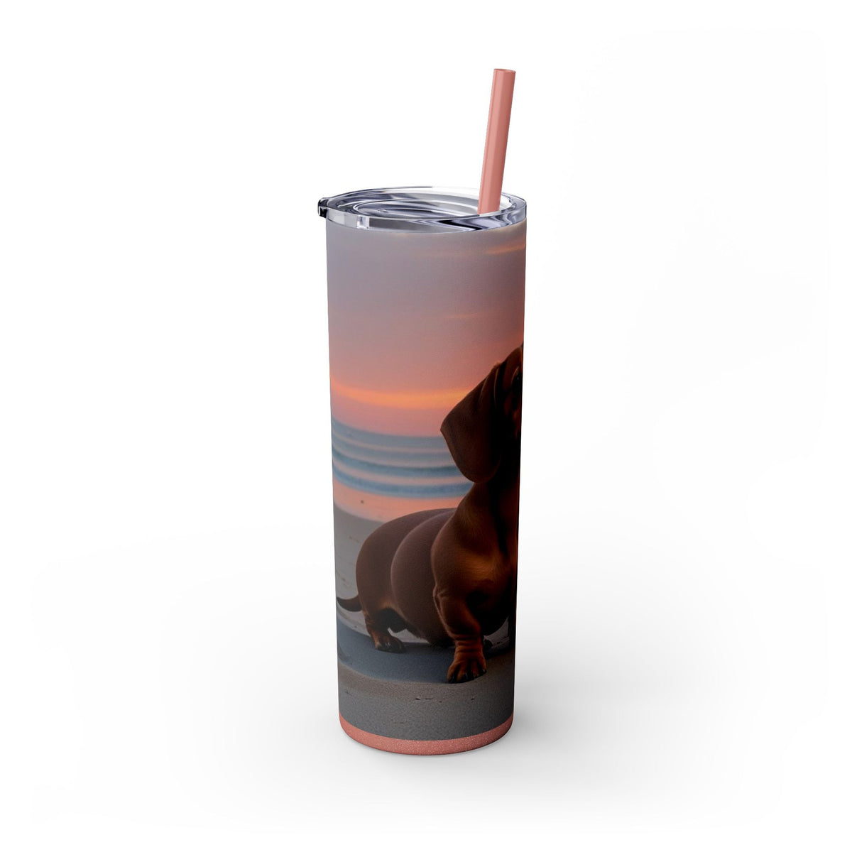 Skinny Tumbler with Straw – 20 oz Stainless Steel Cup