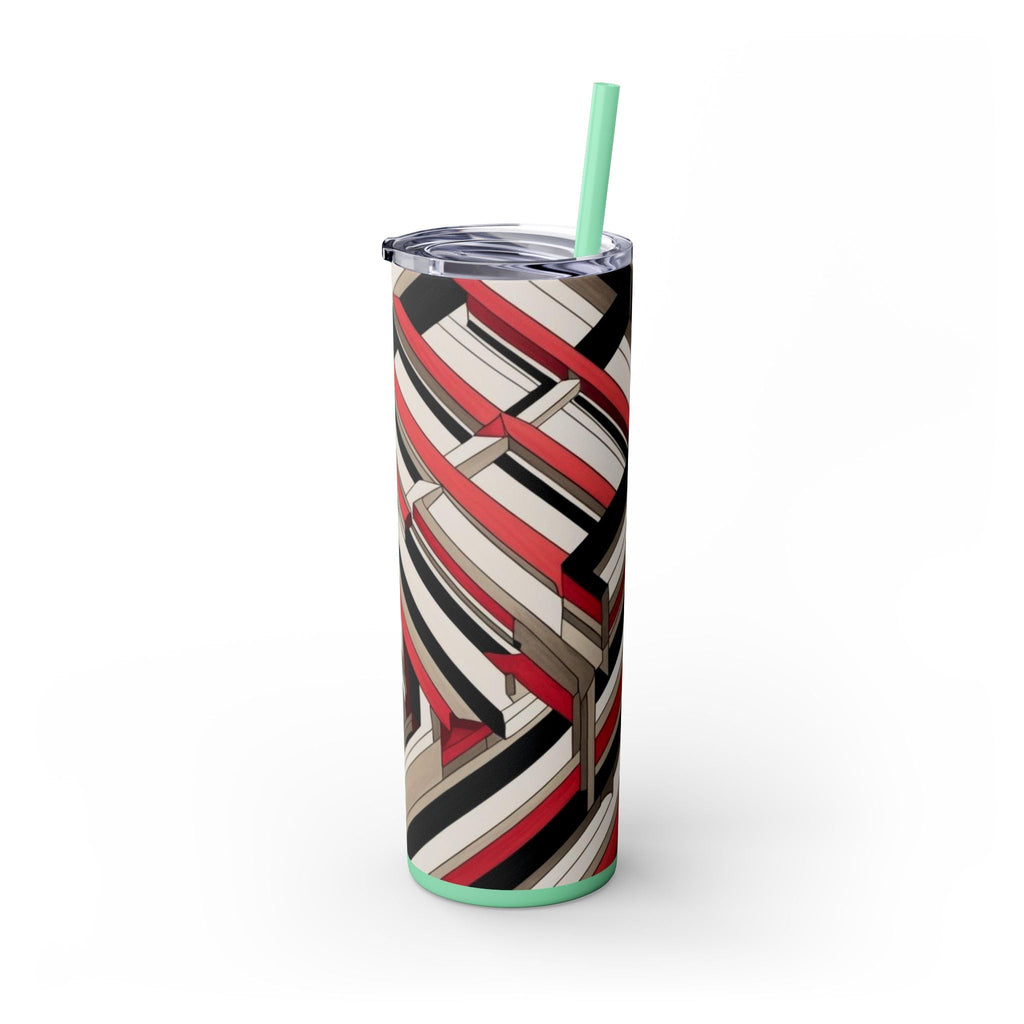 Skinny Tumbler with Straw – 20 oz Stainless Steel Cup