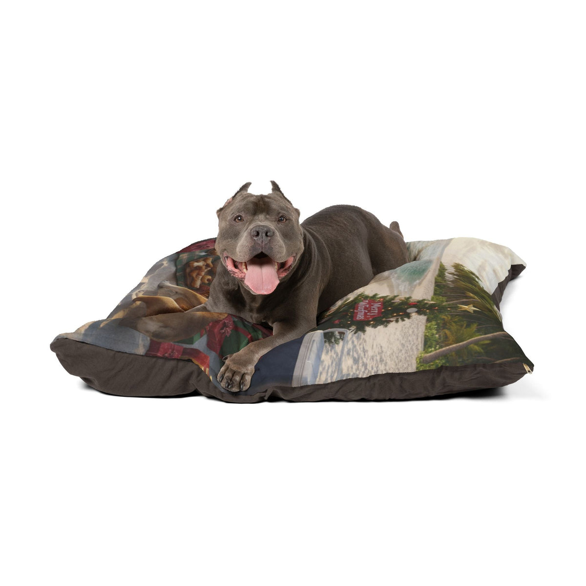 Bulldogs Beach Holiday Picnic Pet Bed