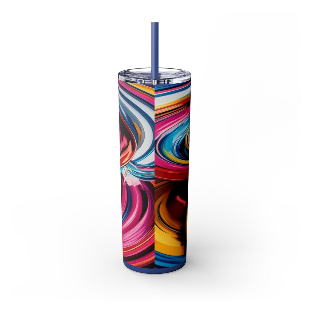 Skinny Tumbler with Straw – 20 oz Stainless Steel Cup