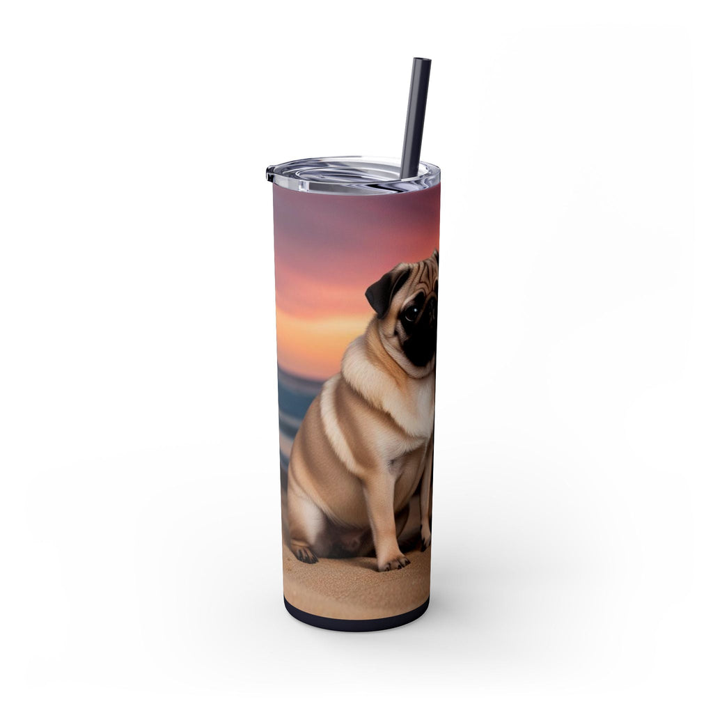 Skinny Tumbler with Straw – 20 oz Stainless Steel Cup