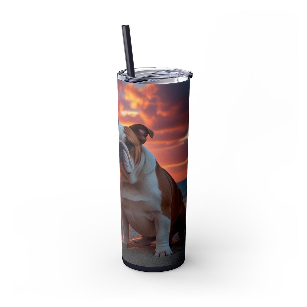 Skinny Tumbler with Straw – 20 oz Stainless Steel Cup