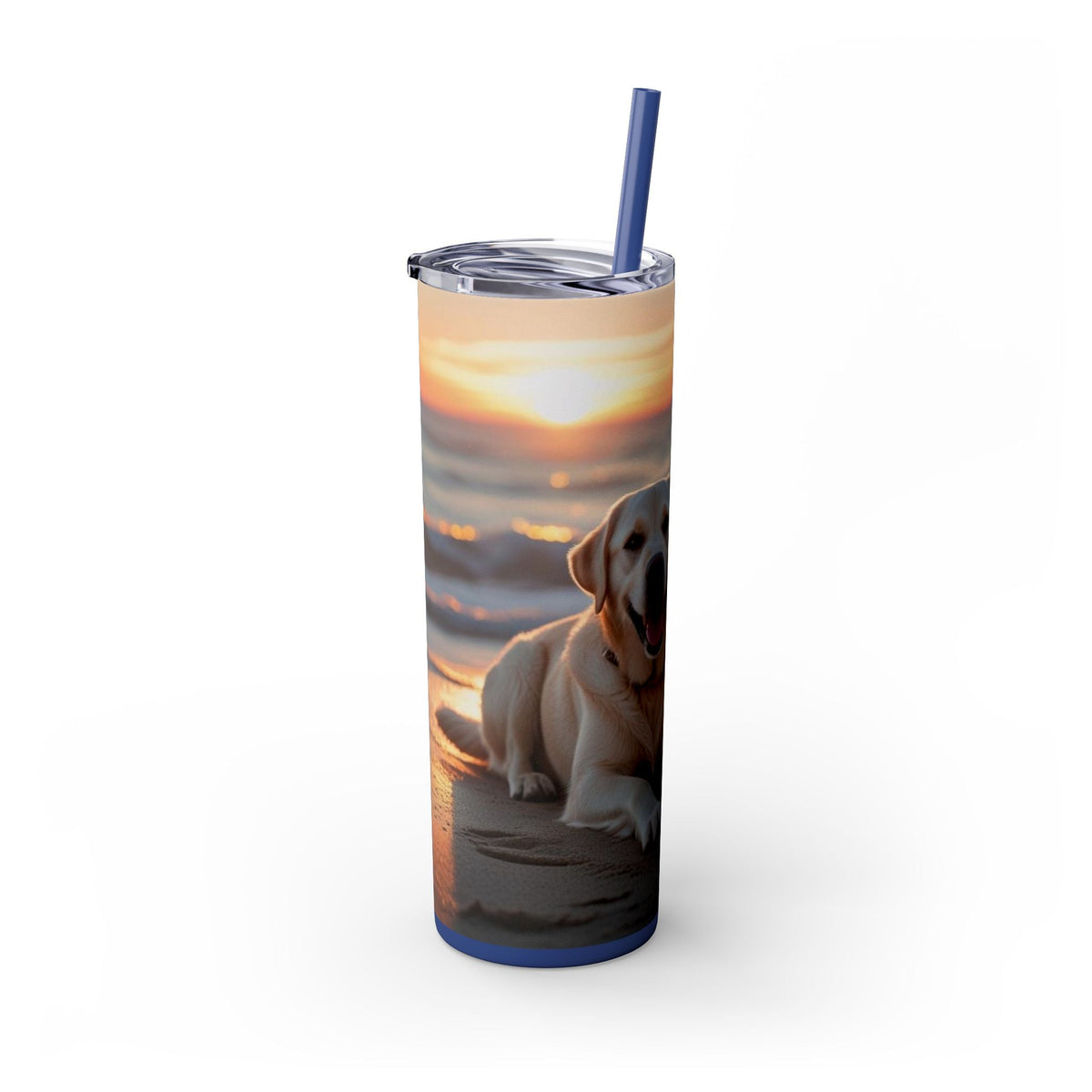 Skinny Tumbler with Straw – 20 oz Stainless Steel Cup