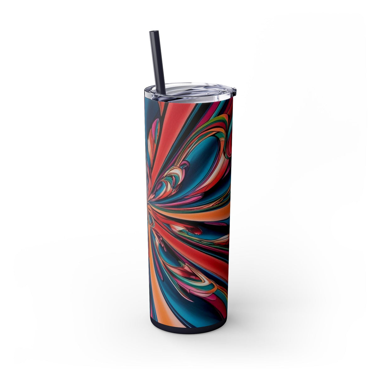 Skinny Tumbler with Straw – 20 oz Stainless Steel Cup