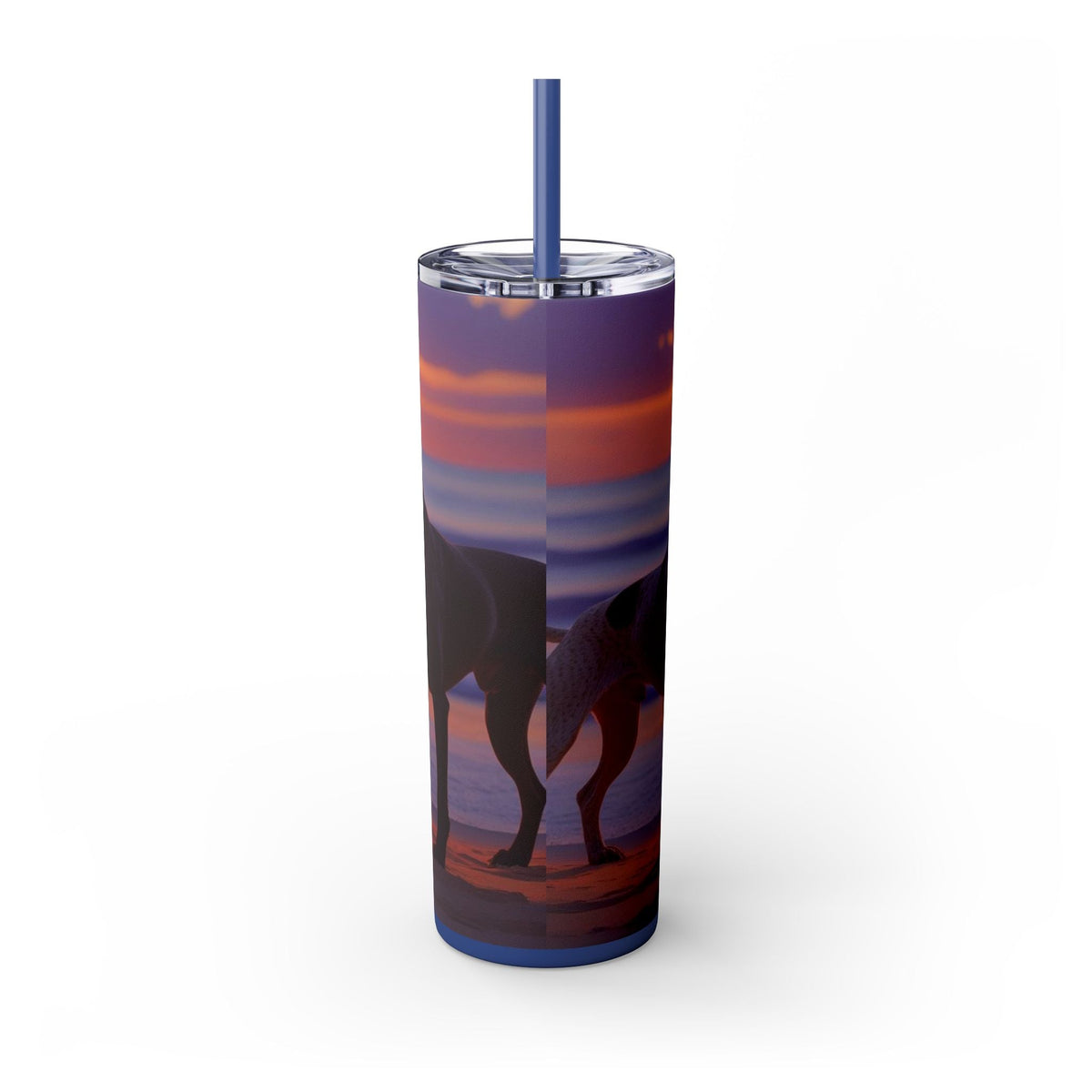 Skinny Tumbler with Straw – 20 oz Stainless Steel Cup