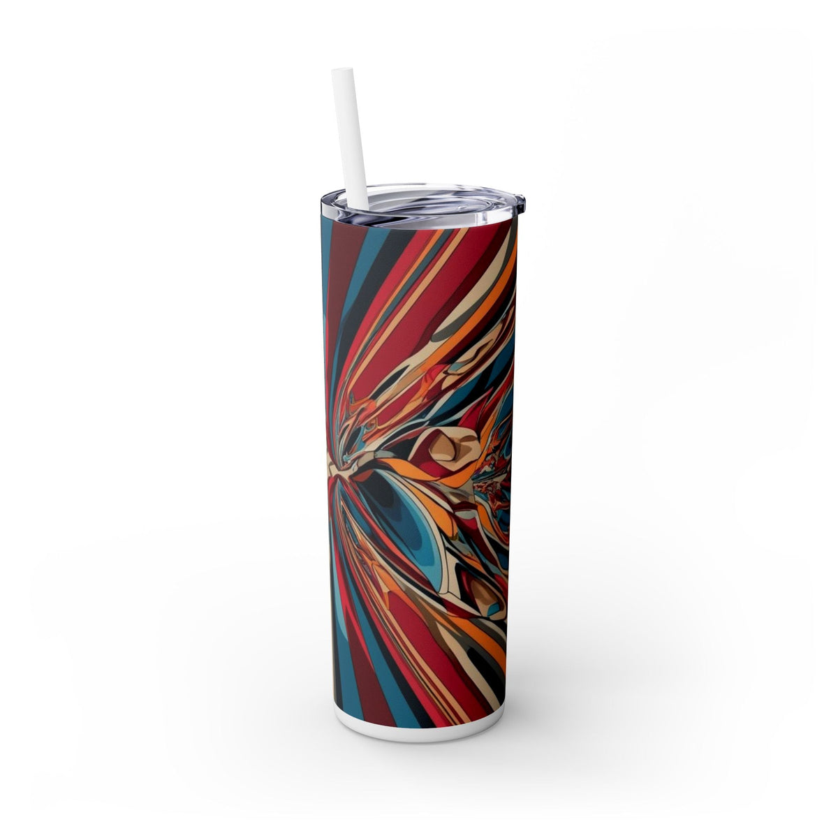 Skinny Tumbler with Straw – 20 oz Stainless Steel Cup