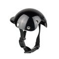 Black Pet Bike Helmet with Chin Strap