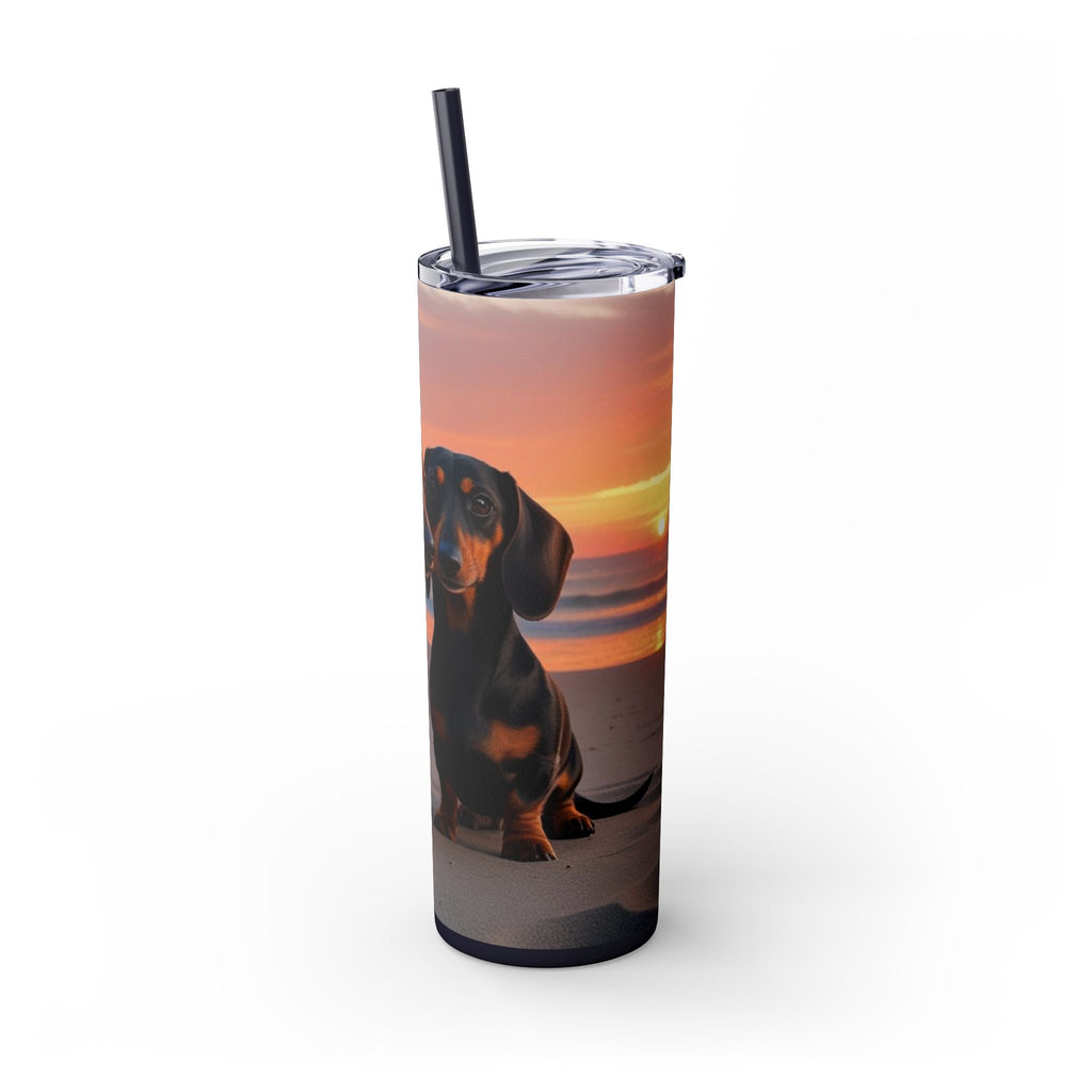 Skinny Tumbler with Straw – 20 oz Stainless Steel Cup