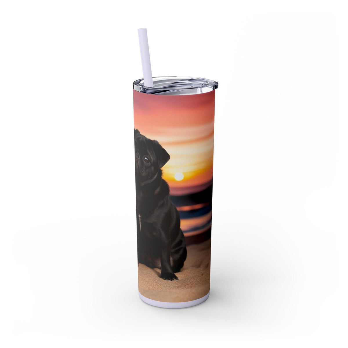 Skinny Tumbler with Straw – 20 oz Stainless Steel Cup