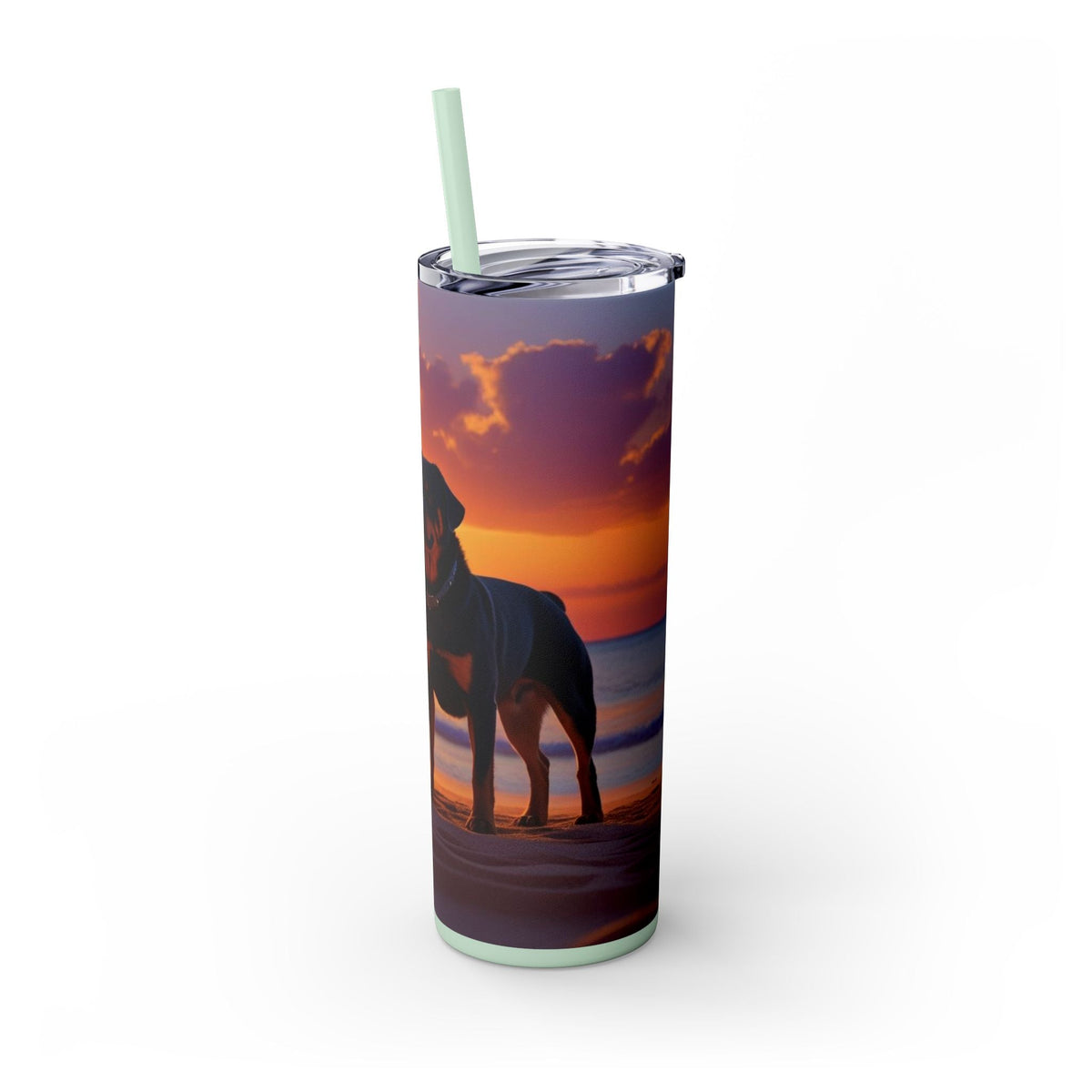 Skinny Tumbler with Straw – 20 oz Stainless Steel Cup