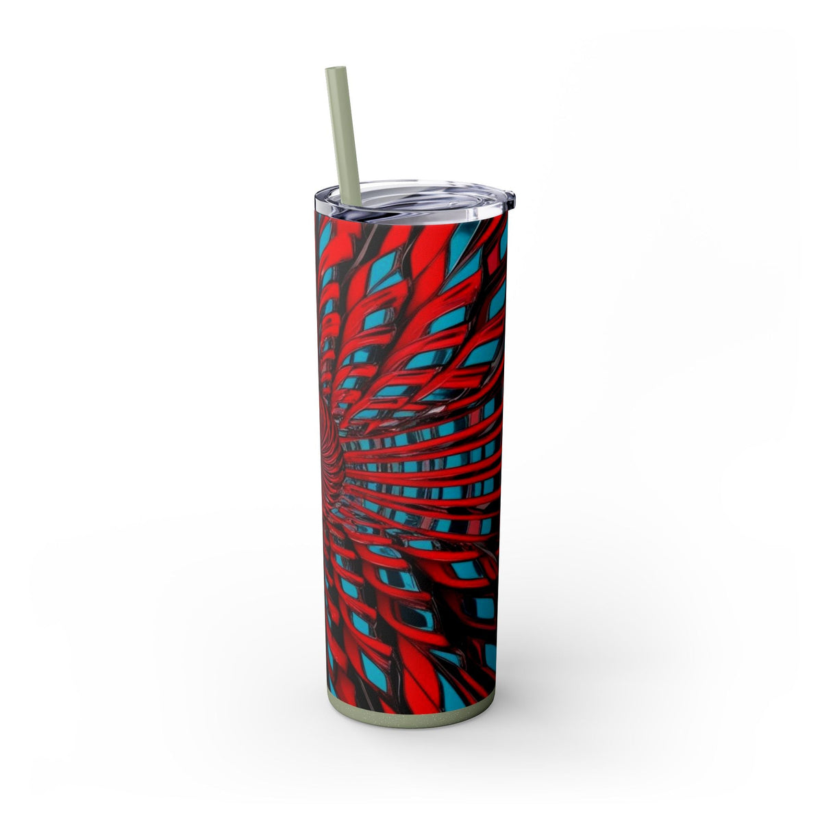 Skinny Tumbler with Straw – 20 oz Stainless Steel Cup