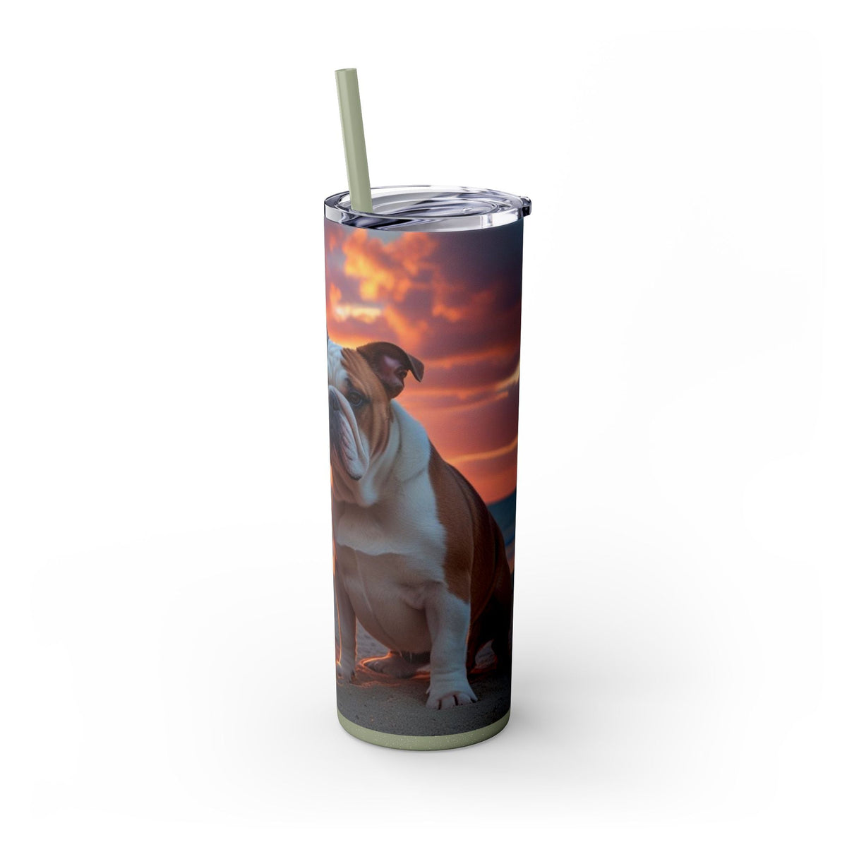 Skinny Tumbler with Straw – 20 oz Stainless Steel Cup