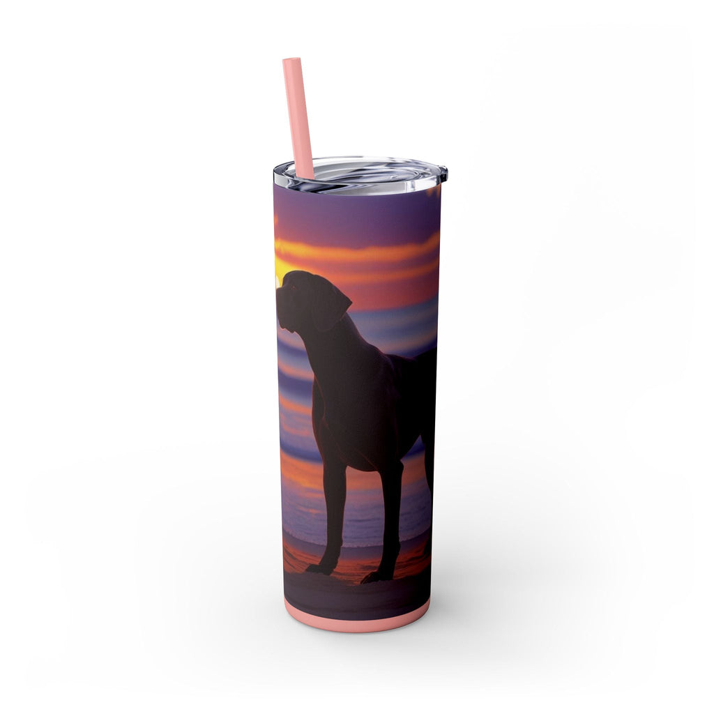 Skinny Tumbler with Straw – 20 oz Stainless Steel Cup