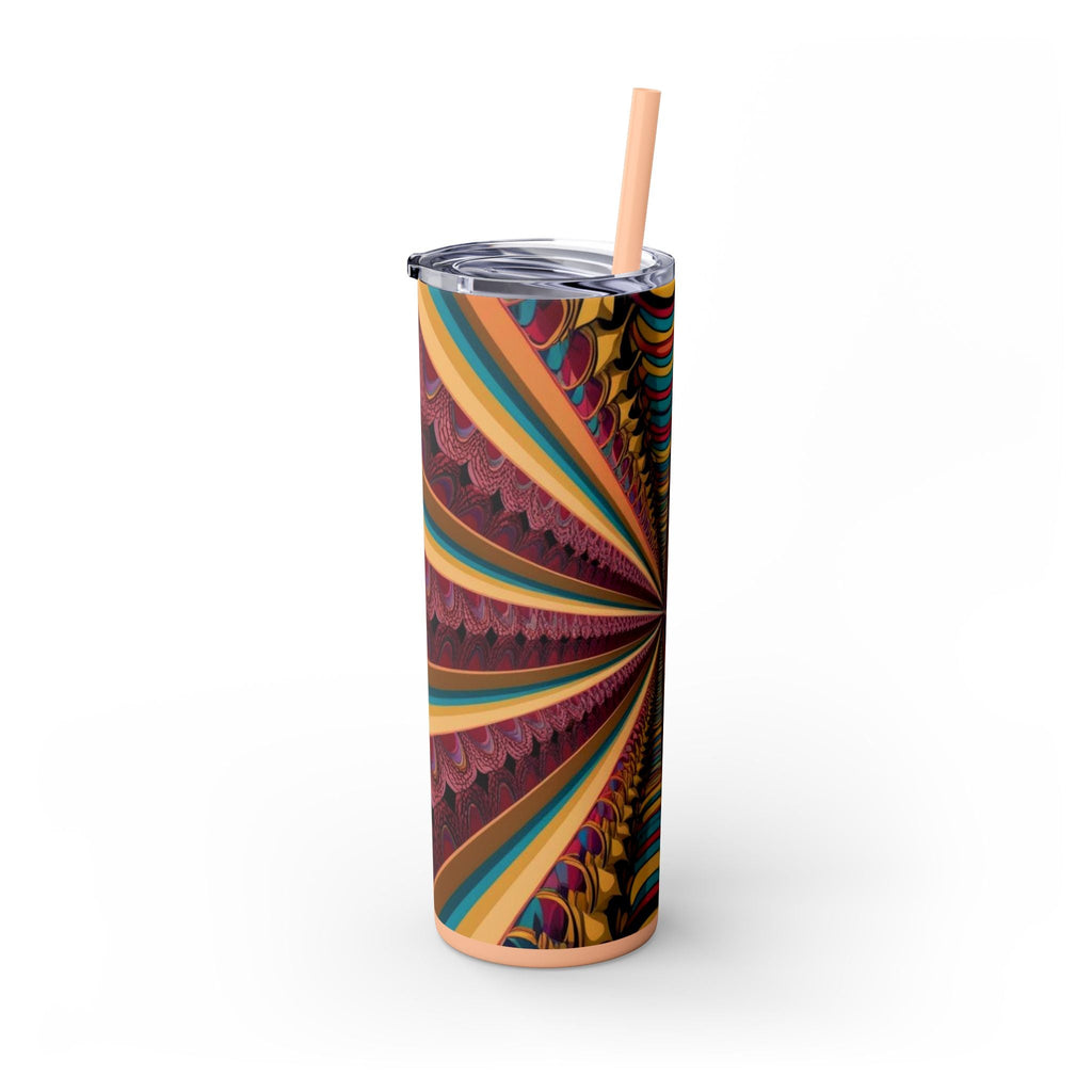 Skinny Tumbler with Straw – 20 oz Stainless Steel Cup