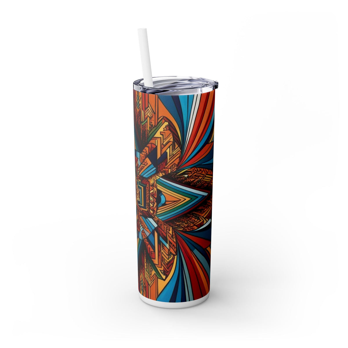 Skinny Tumbler with Straw – 20 oz Stainless Steel Cup