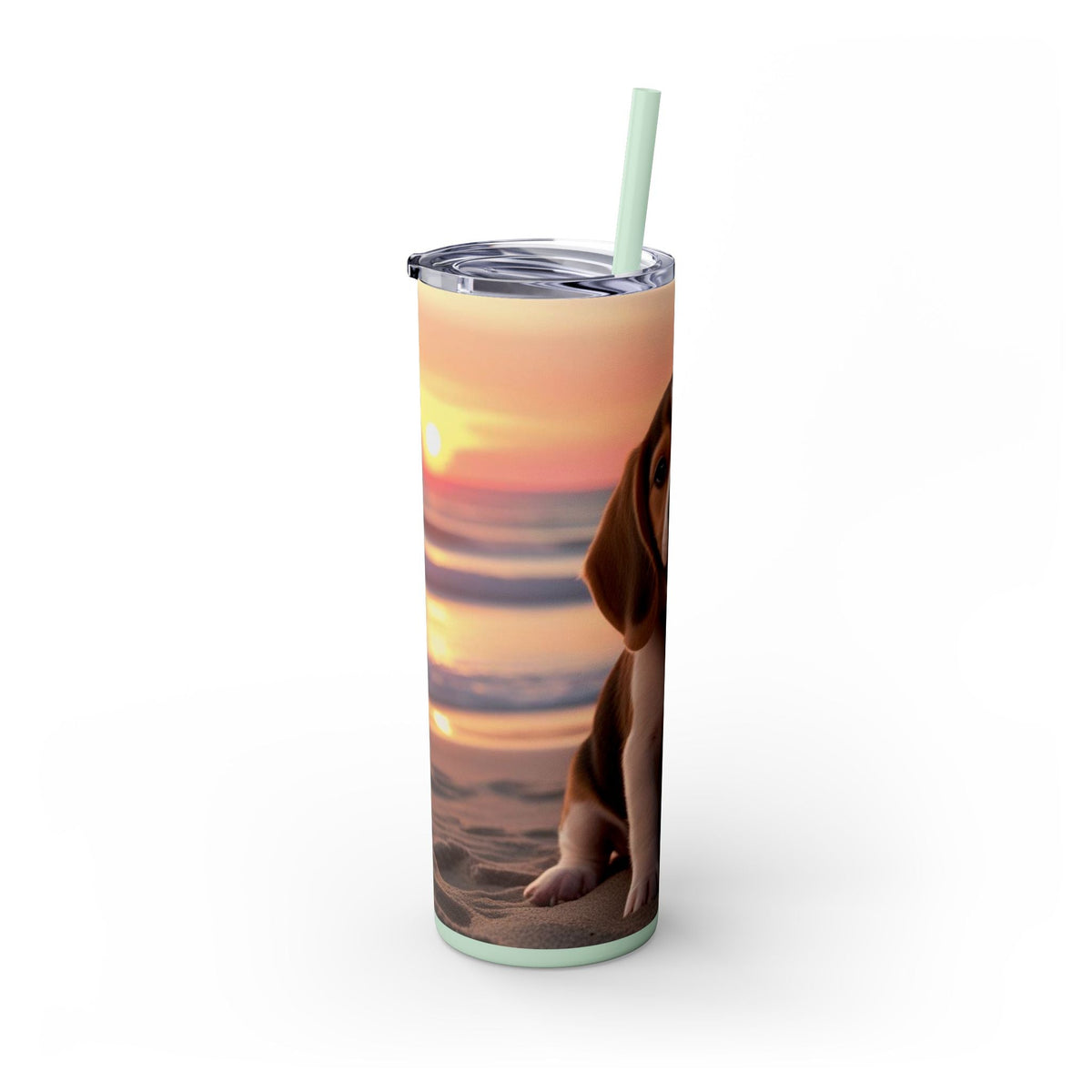 Skinny Tumbler with Straw – 20 oz Stainless Steel Cup