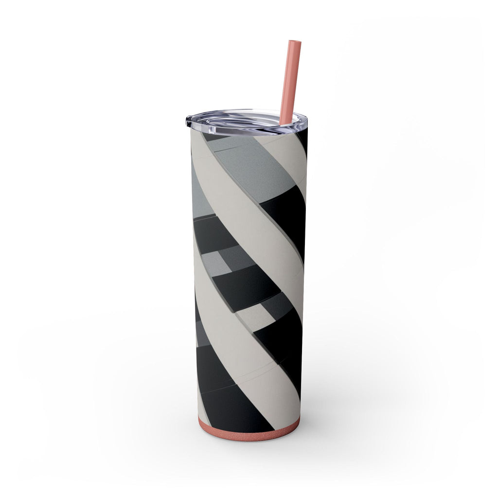 Skinny Tumbler with Straw – 20 oz Stainless Steel Cup