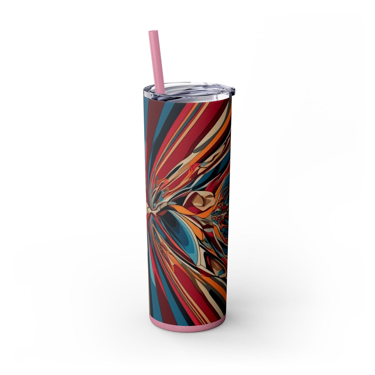 Skinny Tumbler with Straw – 20 oz Stainless Steel Cup