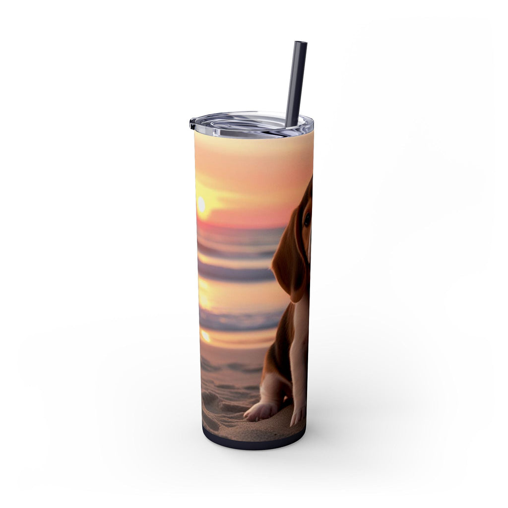 Skinny Tumbler with Straw – 20 oz Stainless Steel Cup