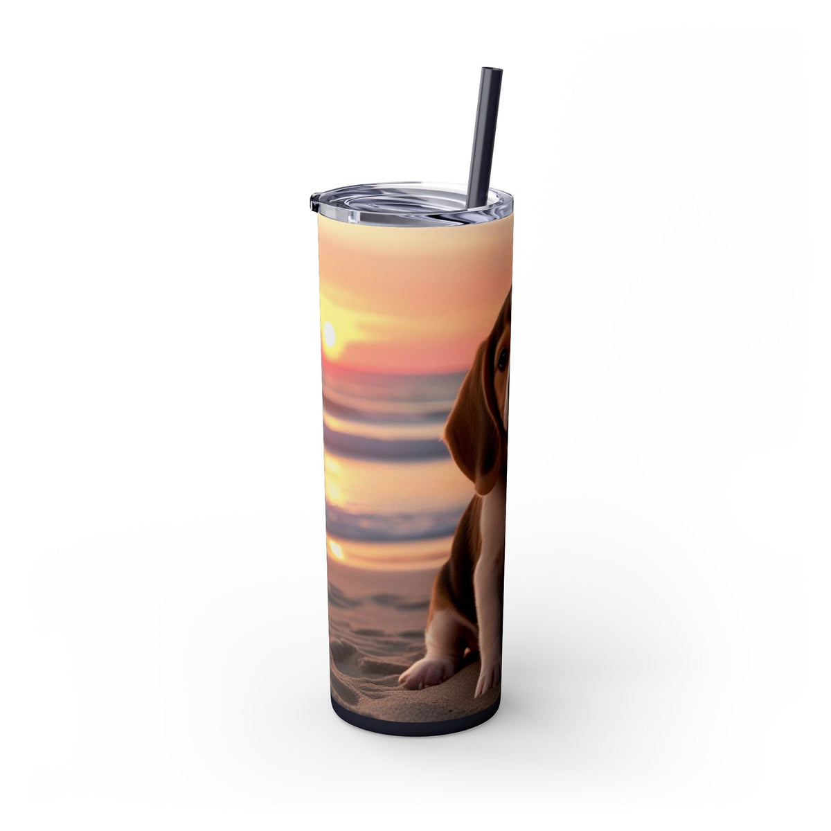 Skinny Tumbler with Straw – 20 oz Stainless Steel Cup