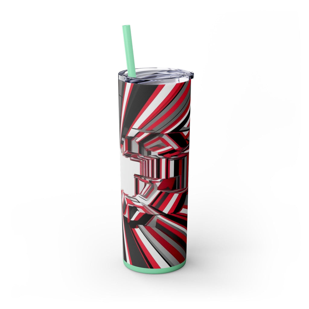 Skinny Tumbler with Straw – 20 oz Stainless Steel Cup
