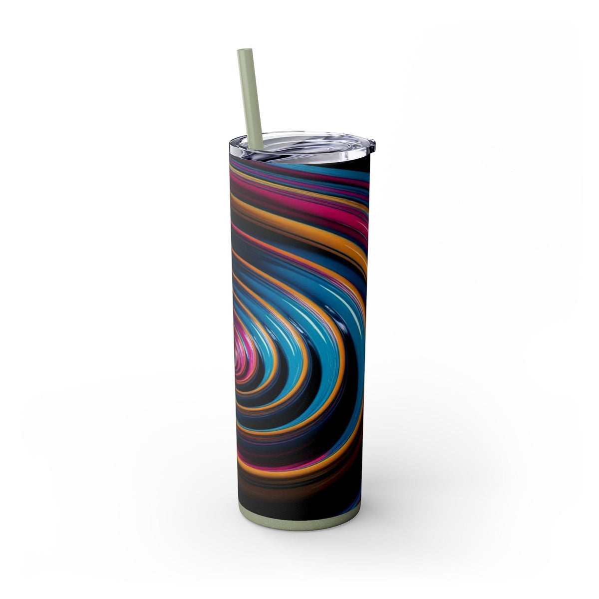 Skinny Tumbler with Straw – 20 oz Stainless Steel Cup
