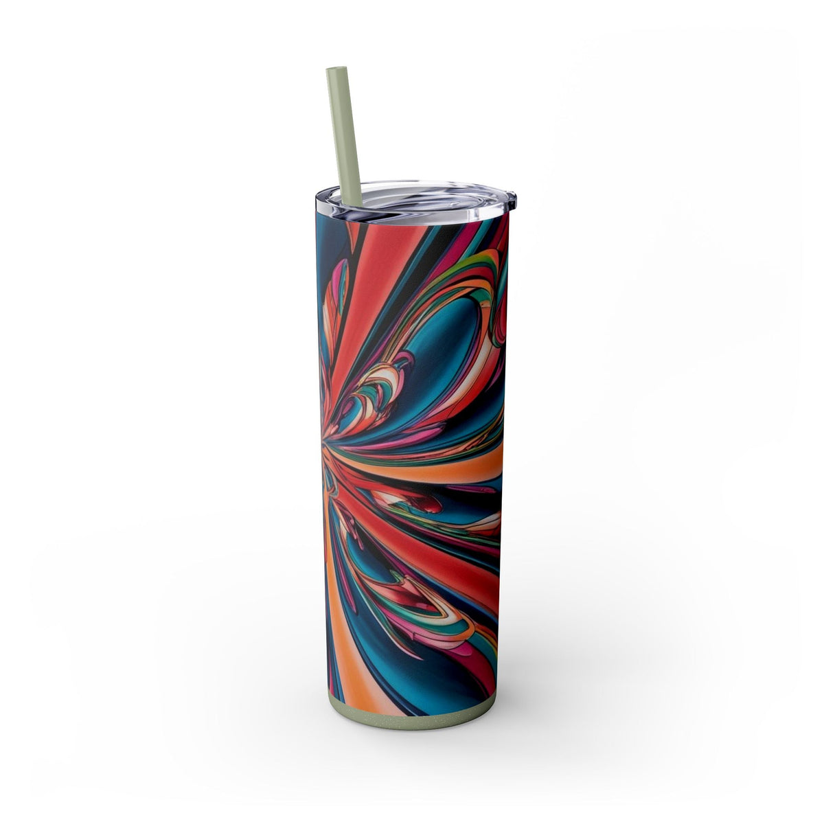 Skinny Tumbler with Straw – 20 oz Stainless Steel Cup