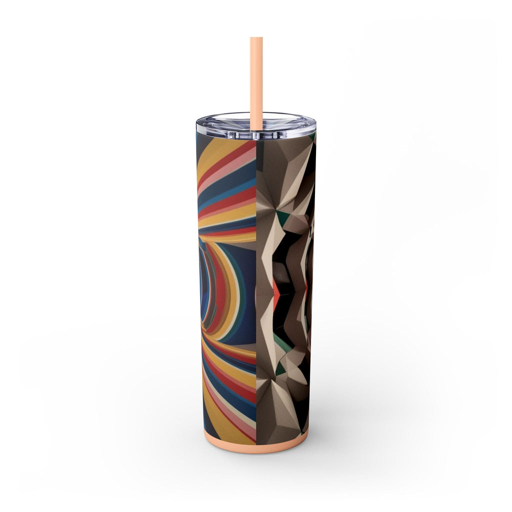 Skinny Tumbler with Straw – 20 oz Stainless Steel Cup