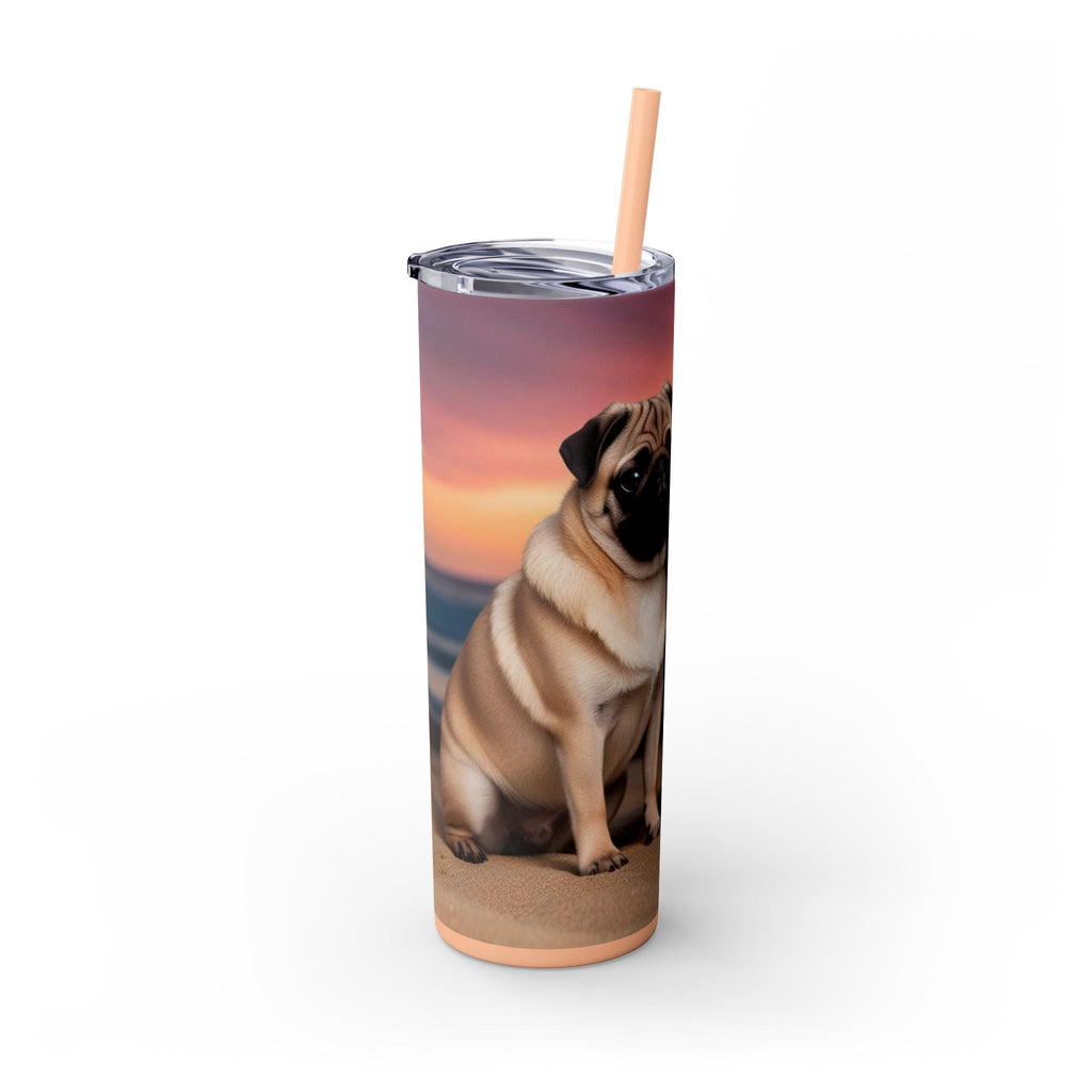 Skinny Tumbler with Straw – 20 oz Stainless Steel Cup