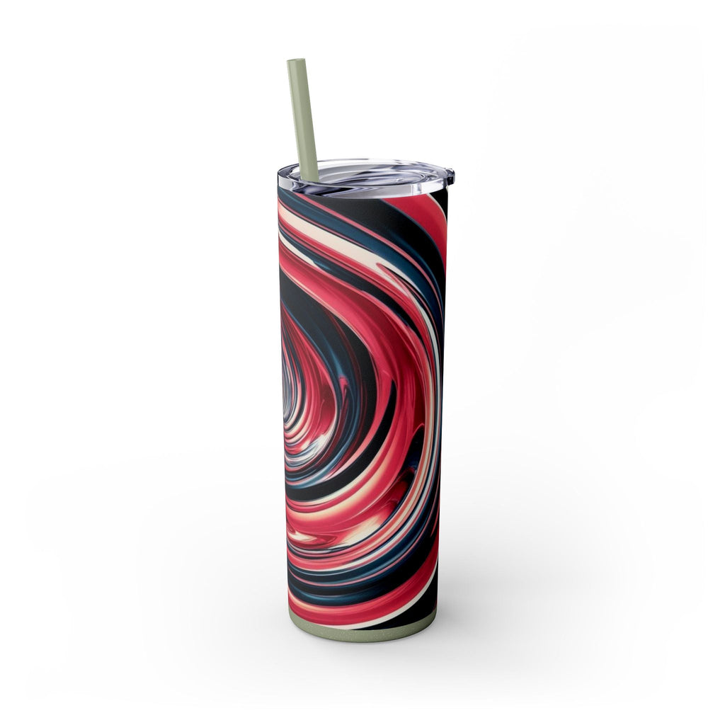 Skinny Tumbler with Straw – 20 oz Stainless Steel Cup