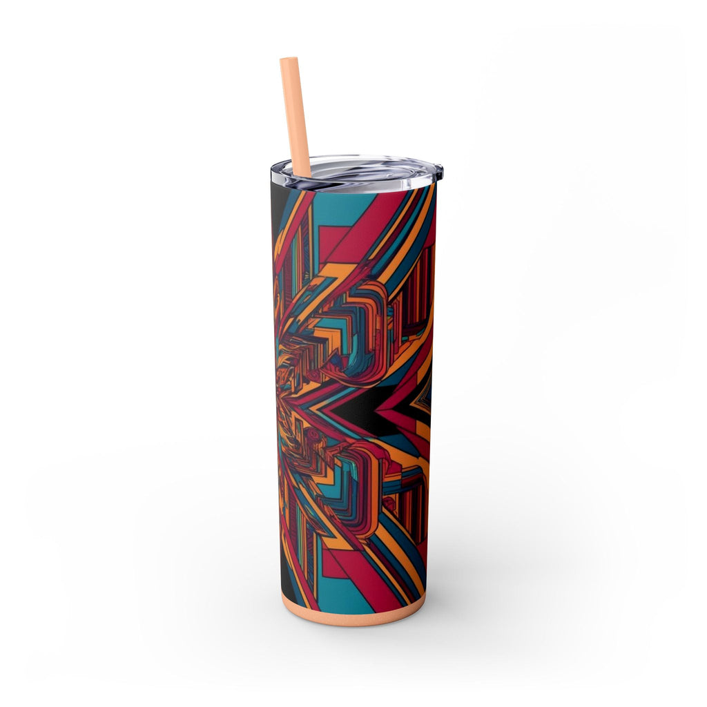 Skinny Tumbler with Straw – 20 oz Stainless Steel Cup