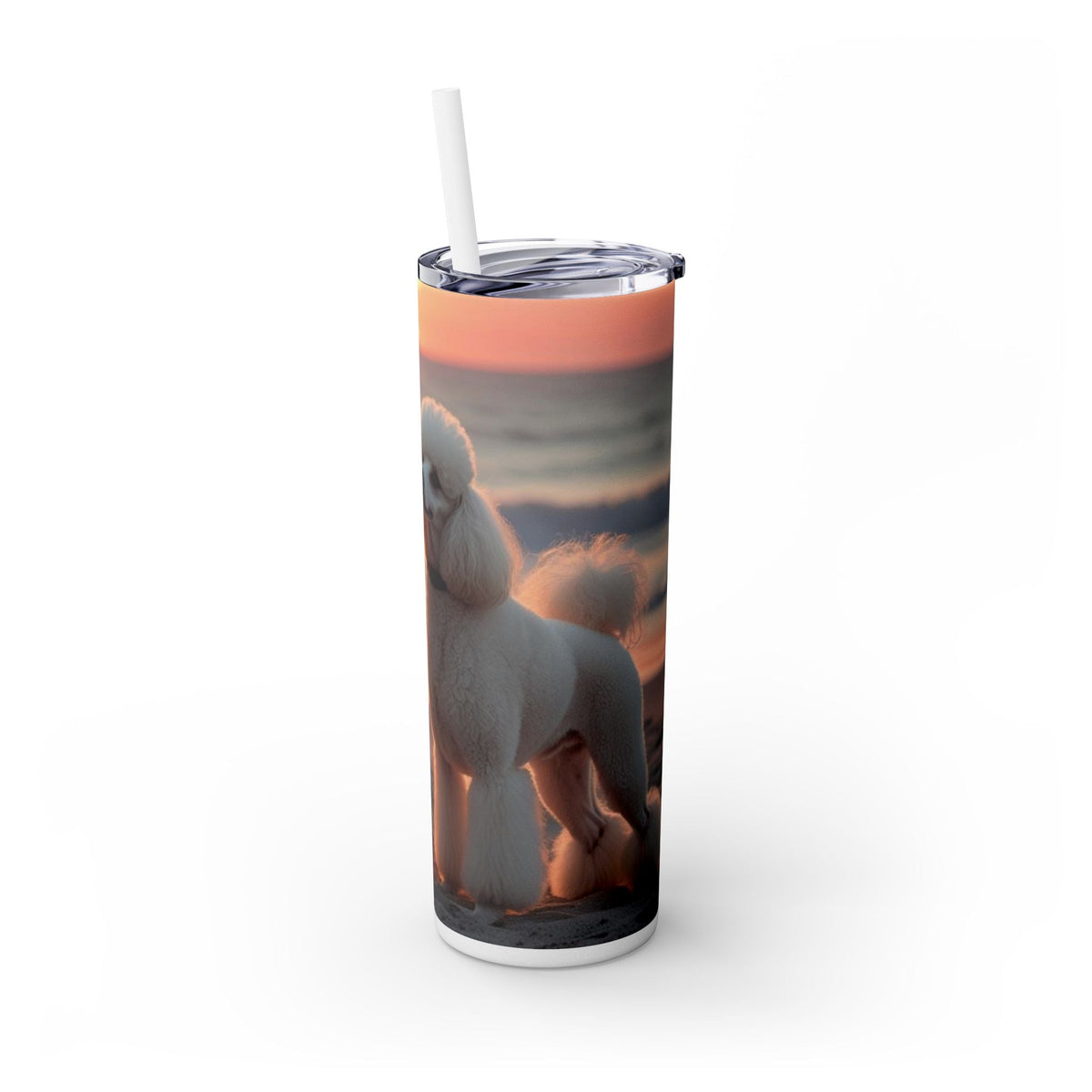 Skinny Tumbler with Straw – 20 oz Stainless Steel Cup