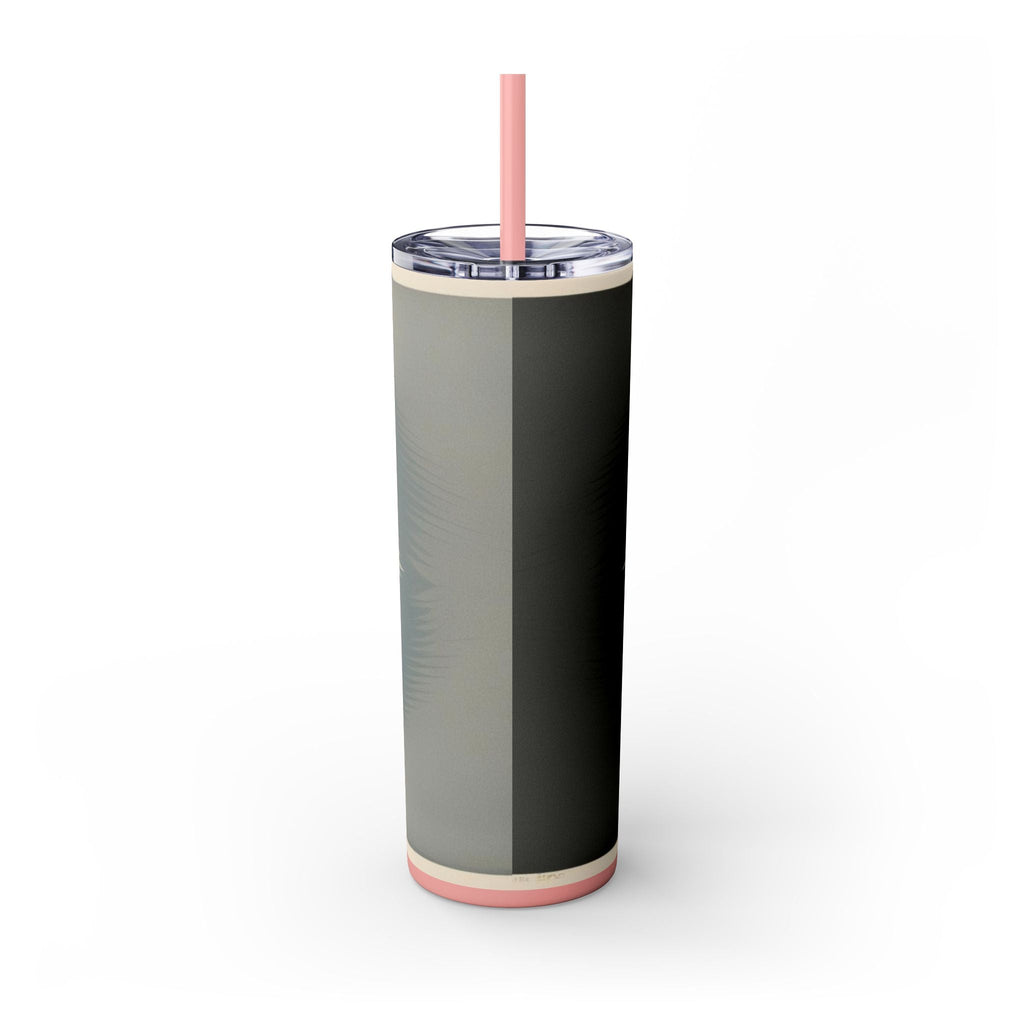 Skinny Tumbler with Straw – 20 oz Stainless Steel Cup