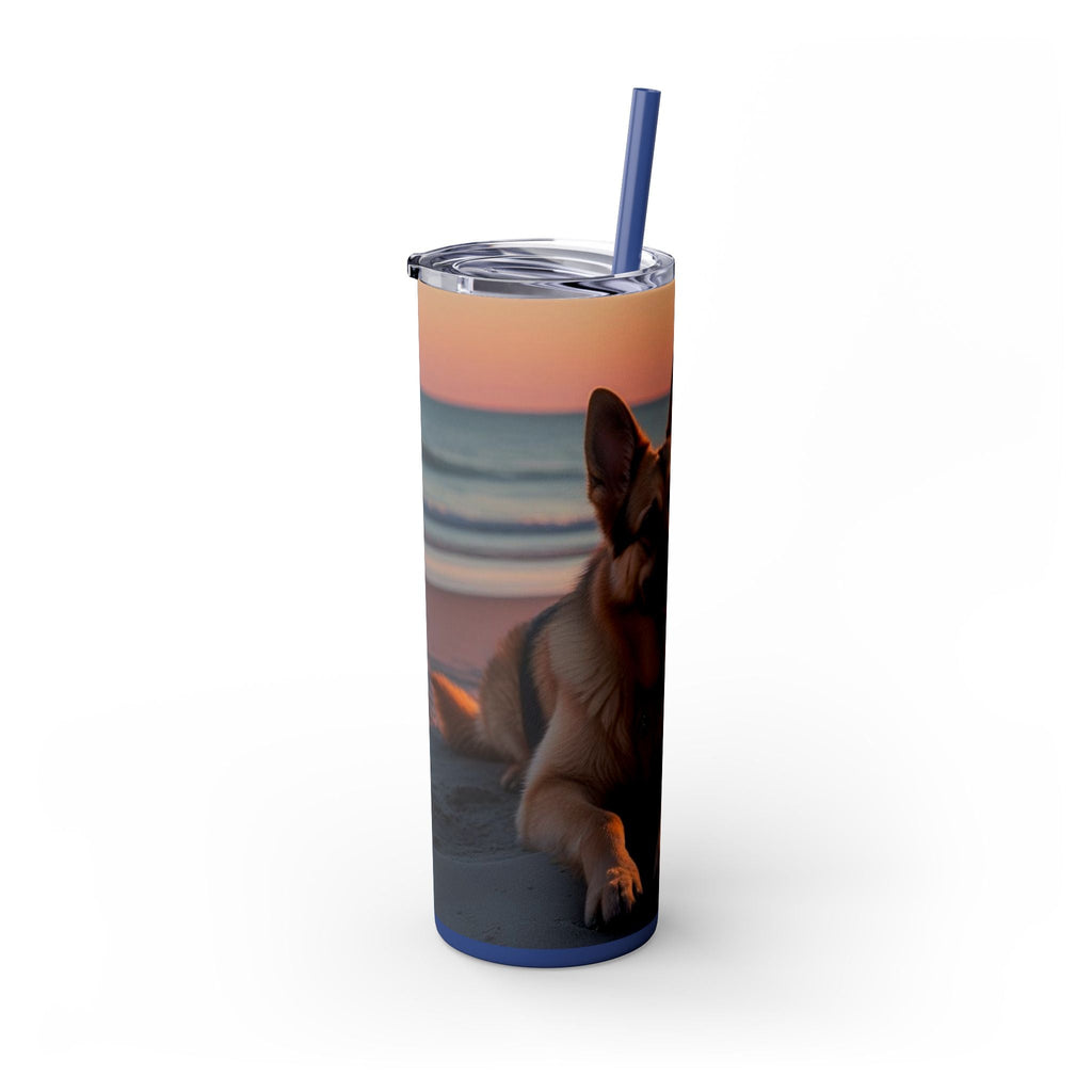 Skinny Tumbler with Straw – 20 oz Stainless Steel Cup